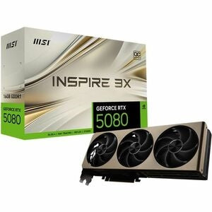 MSI RTX 5080 16G INSPIRE 3X OC MSI RTX 5080 16G INSPIRE 3X OC - High-performance gaming hardware