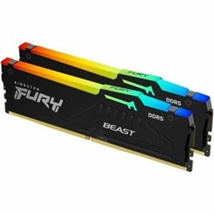 Kingston FURY Beast RGB 32GB (2×16GB) DDR5-6000 CL30 Desktop Memory Kit – KF560C30BBEAK2-32 Kingston