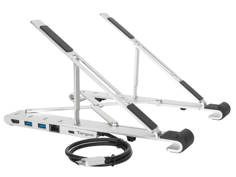 PORTABLE LAPTOP TABLET STAND+DOCK SILVER - Product image 1