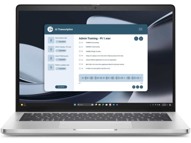 Dell Commercial Dell Pro 14 Plus BTX Base (PB14255) 14" laptop AMD, AMD Ryzen 7 PRO, 250 24MB, MaxTurbo 5.1GHz LPDDR5, Total Installed 16GB, 7500MHz SSD, NoneGB HDD, NoneRPM, NONE, SSD: 1 x 512GB - Product image 1