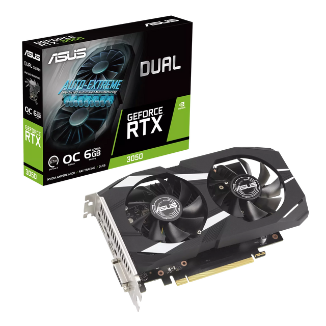ASUS DUAL-RTX3050-O6G 6GB Graphics Card