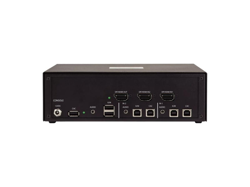 STARTECH.COM CK4-HP102C Secure 2-Port KVM Switch, HDMI or DisplayPort, 4K 60Hz, NIAP 4.0 Desktop KVM, Metal Housing, CAC Port, Made in the USA