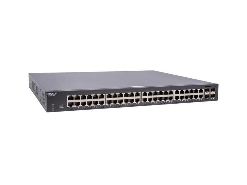 RUCKUS WIRELESS RUCKUS ICX 8100 48-Port Gigabit PoE+ Managed Switch, 802.3at, 1RU