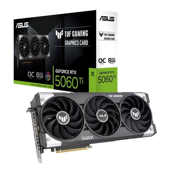 ASUS NVIDIA GeForce RTX 5060 Ti TUF Overclocked Triple Fan 8GB GDDR7 PCIe 5.0 Graphics Card - Premium NVIDIA RTX 5090 GPU or gaming laptop at GPUElite with fast US shipping