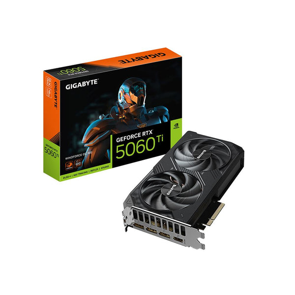 Gigabyte NVIDIA GeForce RTX 5060 Ti Windforce Overclocked Dual Fan 16GB GDDR7 PCIe 5.0 Graphics Card - Premium NVIDIA RTX 5090 GPU or gaming laptop at GPUElite with fast US shipping