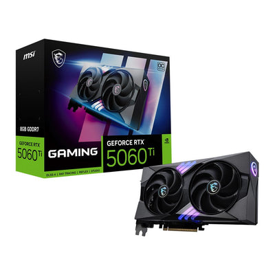 MSI NVIDIA GeForce RTX 5060 Ti Gaming Overclocked Dual Fan 8GB GDDR7 PCIe 5.0 Graphics Card - High-performance gaming hardware