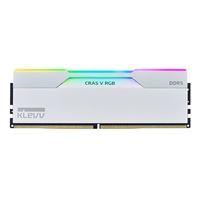 KLEVV CRAS V RGB 32GB (2x16GB) DDR5-6000 PC5-48000 CL30 Dual Channel Desktop Memory Kit 5AGU880-60A300J Brilliant White