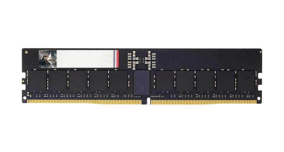 G.Skill G5P 128GB (4x32GB) DDR5-6400 PC5-51200 CL32 Quad Channel ECC Registered Memory Kit F5-6400R3239G32GQ4-G5 Black