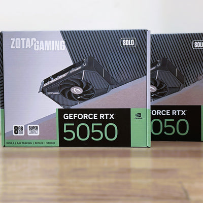 Zotac NVIDIA GeForce RTX 5050 Solo Single Fan 8GB GDDR6 PCIe 5.0 Graphics Card - High-performance gaming hardware
