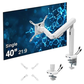 CEMT5D11S1 SIIG AC CE-MT5D11-S1 Single 40 Inch Easel Monitor Arm white Retail