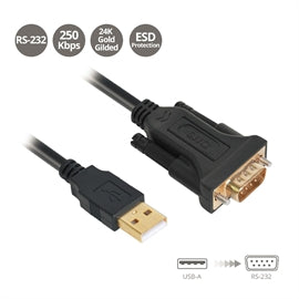 JUCS0311S1 SIIG CB JU-CS0311-S1 USB to RS232 Serial Adapter - FTDI 1000mm Opp Bag