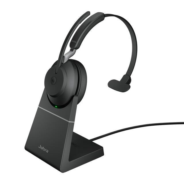 26599-899-989-01 Jabra Evolve2 65 USB-A MS Mono with Charging Stand - Black