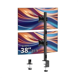 CEMT5G11S1 SIIG AC CE-MT5G11-S1 Dual 38 inch Stack Monitor Pole Mount Black Retail