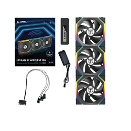 Lian-Li Fan 12SL1W3B UNI FAN SL 120 Wireless RGB 120mm Fan 3 pcs pk Black