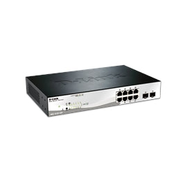 DGS121010 D-Link Network DGS-1210-10 Web Smart 8-Port Gigabit Switch with 2 SFP Slots
