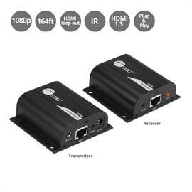 CEH26011S1 SIIG AC CE-H26011-S1 FullHD HDMI Extender over Cat5e 6 with IR 164ft Brown Box