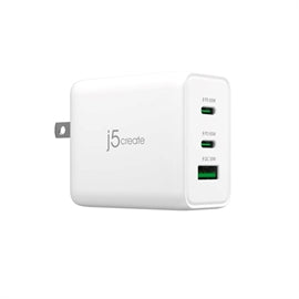 j5create AC JUP3365 65W GaN USB-C× 3-Port Charger Retail