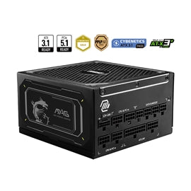 MAGA1000GLPCIE5II MSI PS MAG A1000GL PCIE5 II 1000W 80+ Gold fully modular APFC ATX3.1 Retail