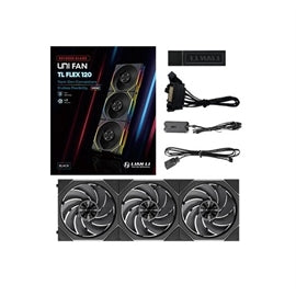 Lian-Li Fan 12RTL1F3B FDB fan Black 120x124x28 mm 3 pcs reverse blade Retail