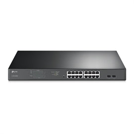 TLSG1218MPE TP-Link SWT TL-SG1218MPE 18PT Gigabit Easy Smart PoE+ Switch with 2SFP Slots