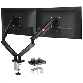 CEMT3Y11S1 SIIG AC CE-MT3Y11-S1 Dual Monitor Gas Spring Arm Desk Mount 13 to 32