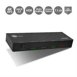 CEH24W11S1 SIIG AC CE-H24W11-S1 4x4 HDMI2.0 4K HDR Matrix Switch with Cloud Control Black