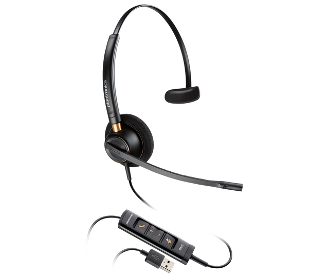 HP 783R1AA HP POLY ENCOREPRO 515 MICROSOFT TEAMS CERTIFIED MONOAURAL WITH USB-A HEADSET