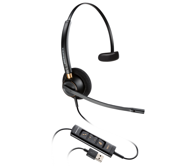 HP 783R1AA HP POLY ENCOREPRO 515 MICROSOFT TEAMS CERTIFIED MONOAURAL WITH USB-A HEADSET