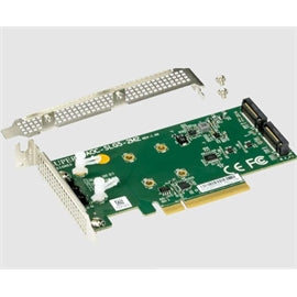 AOCSLG52M2 Supermicro AC AOC-SLG5-2M2 PCIe Gen5x8 standard low-profile M.2 carrier board