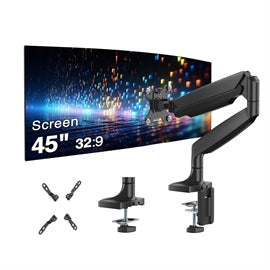CEMT5911S1 SIIG AC CE-MT5911-S1 Single 45 Mechanical Spring Monitor Arm Desk Mount Black