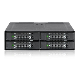 Cremax (ICY DOCK) Cremax (ICY DOCK) MB699VPB ICY RD MB699VP-B Full Metal 4 Bay 2.5 NVMe U.2 SSD Mobile Rack F Ext 5.25