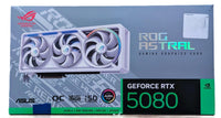 ASUS NVIDIA GeForce RTX 5080 ROG Astral White OC Triple Fan 16GB GDDR7 Card OPEN BOX
